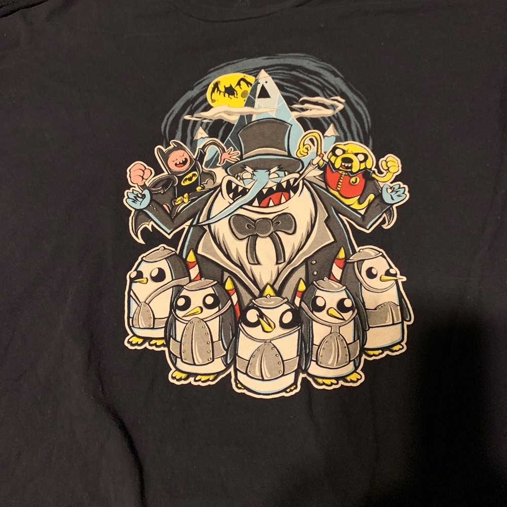 Adventure time Penguin/Batman tee